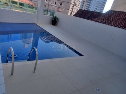 apartamento 01 dormitório com sacada gourmet próximo do mar em Caiçara Praia Grande - SP