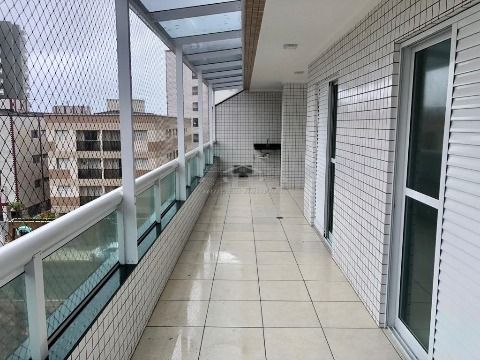 Apartamento 02 dormitórios, suíte, Vista para o mar, Vila caiçara- Praia Grande