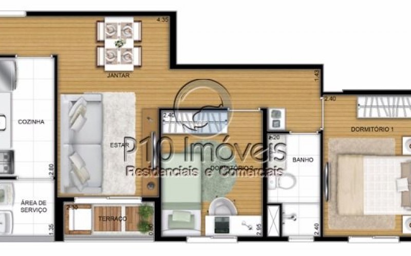 Planta-tipo-do-apartamento-de-49m2-privativos