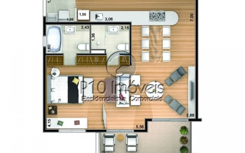 PLANTA DE 78M²